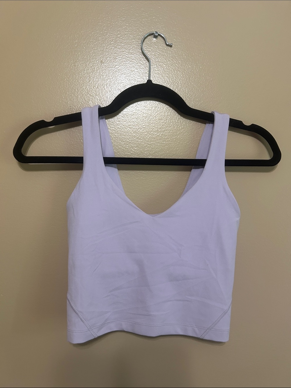 lululemon athletica Lavender V-Neck Cropped Tank